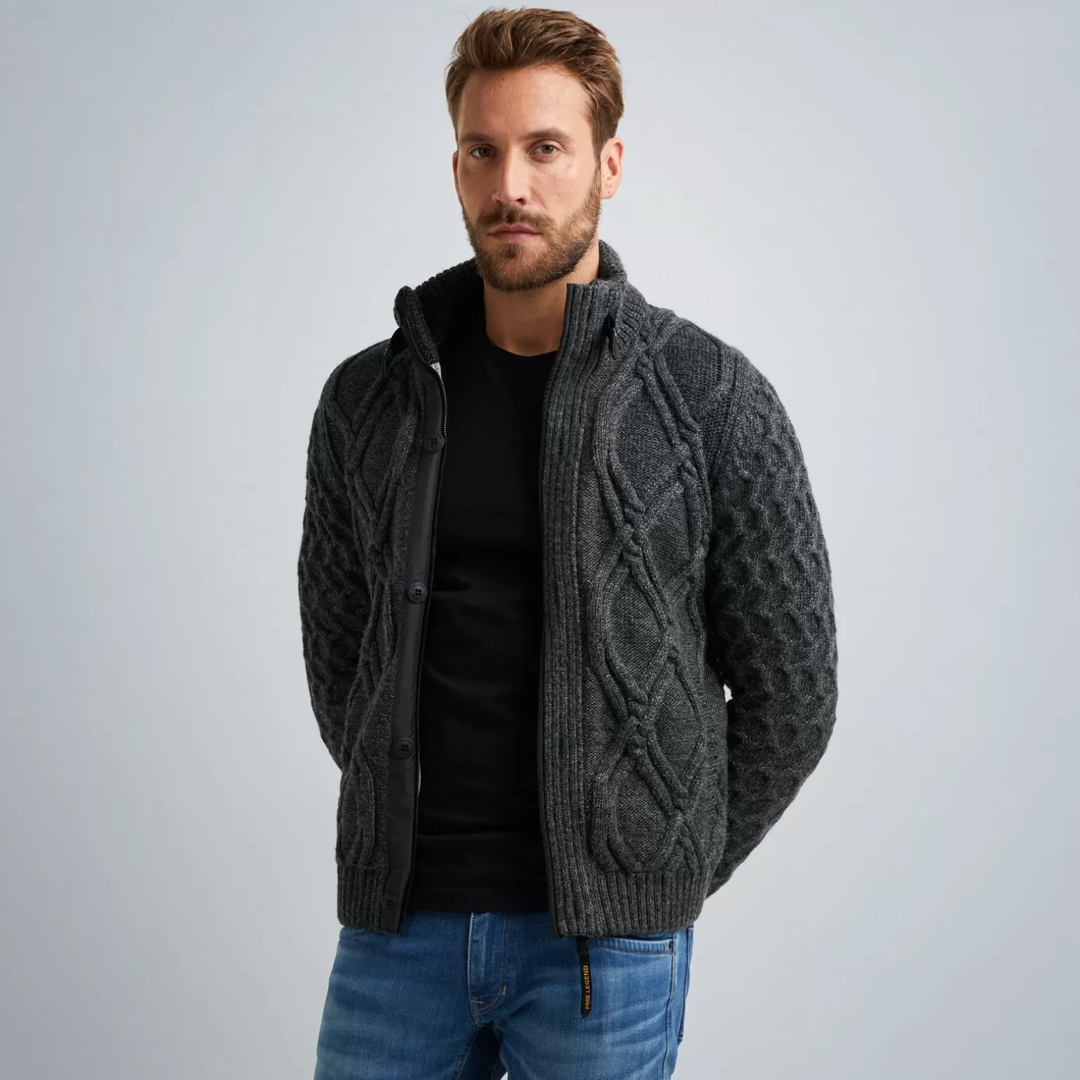 Tops*PME Legend Tops Cardigan In A Wool Blend