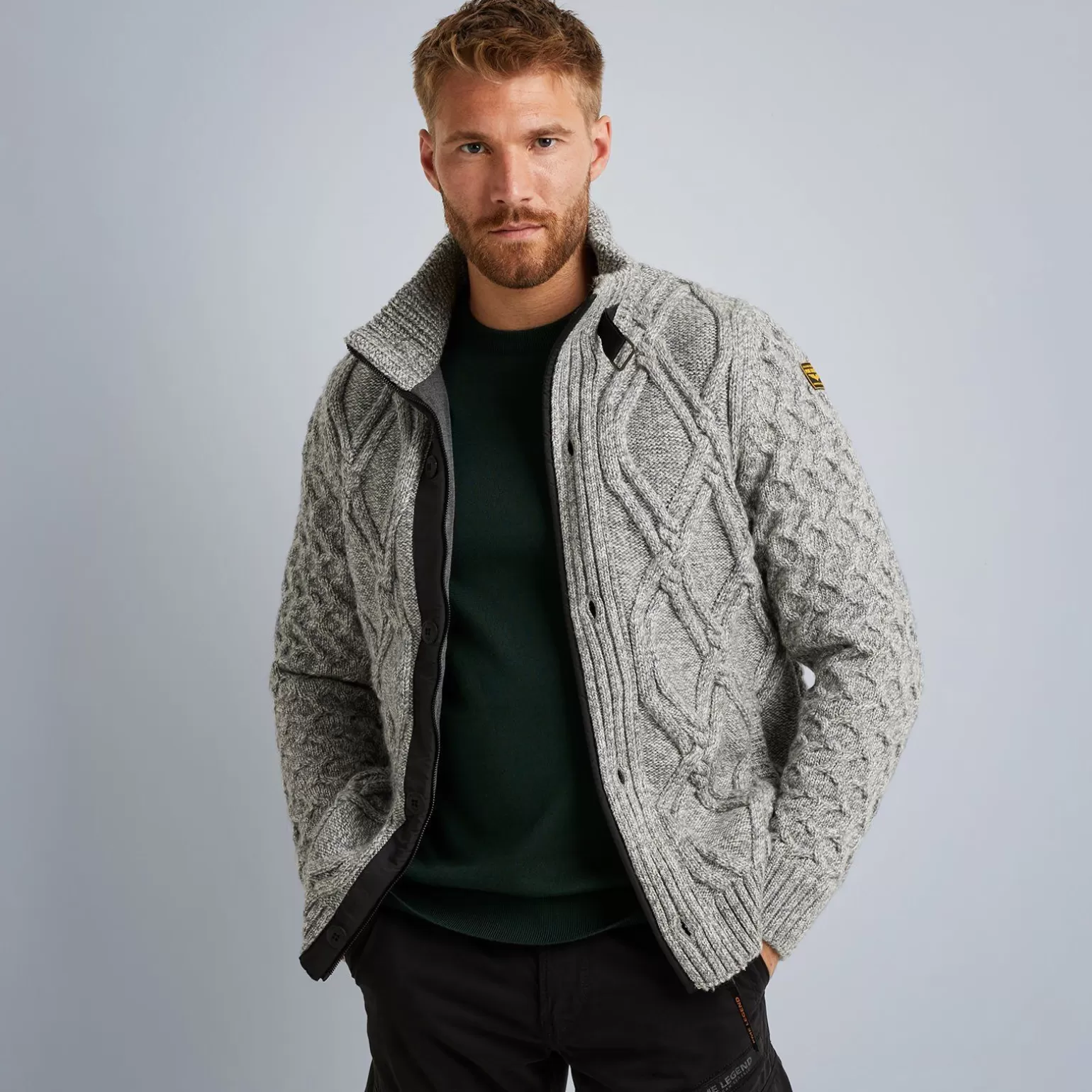 Tops*PME Legend Tops Cardigan In A Wool Blend