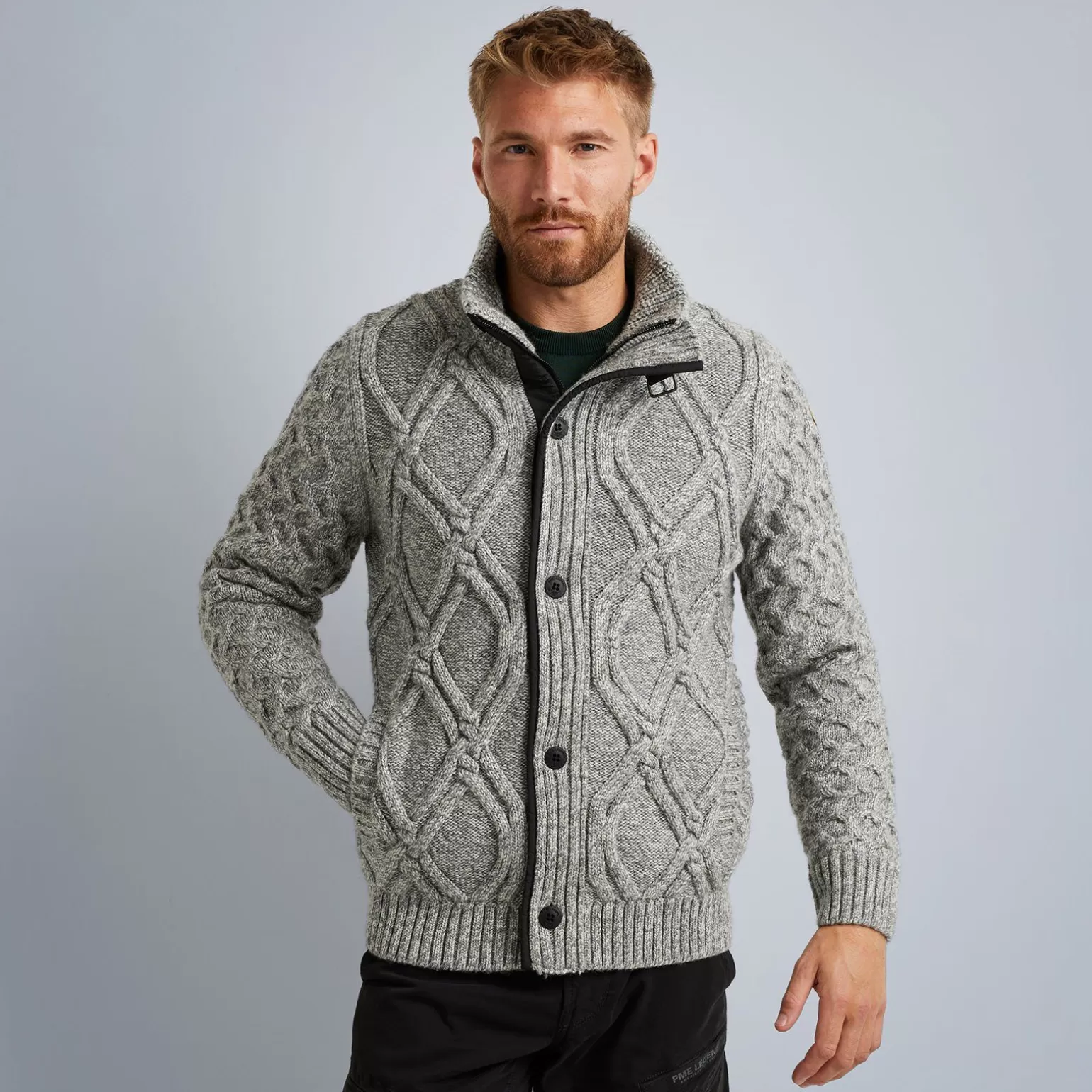 Tops*PME Legend Tops Cardigan In A Wool Blend