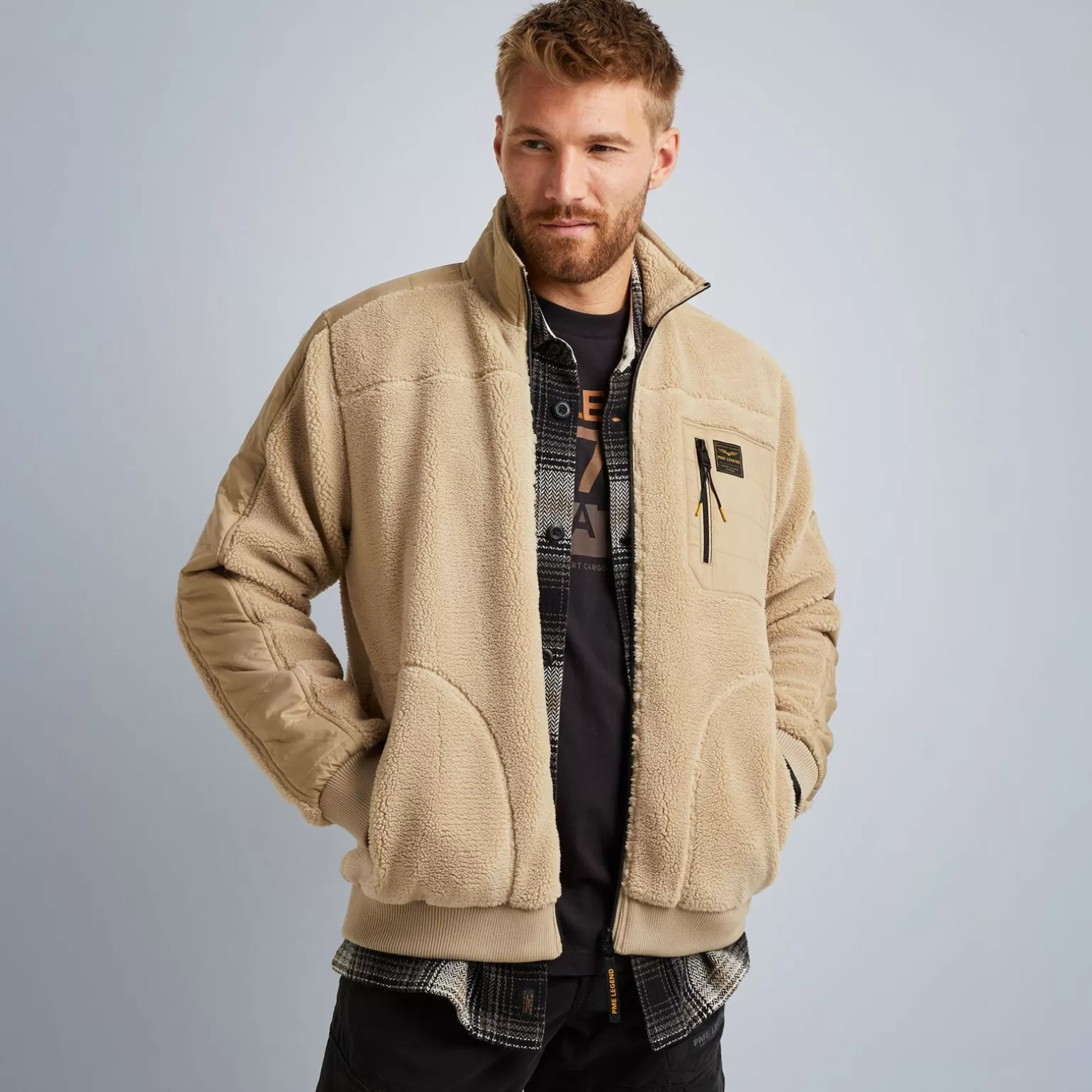 Tops*PME Legend Tops Fleece Jacket In Sherpa