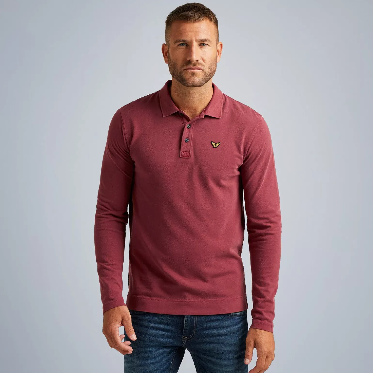 Tops*PME Legend Tops Polo Shirt With Long Sleeves