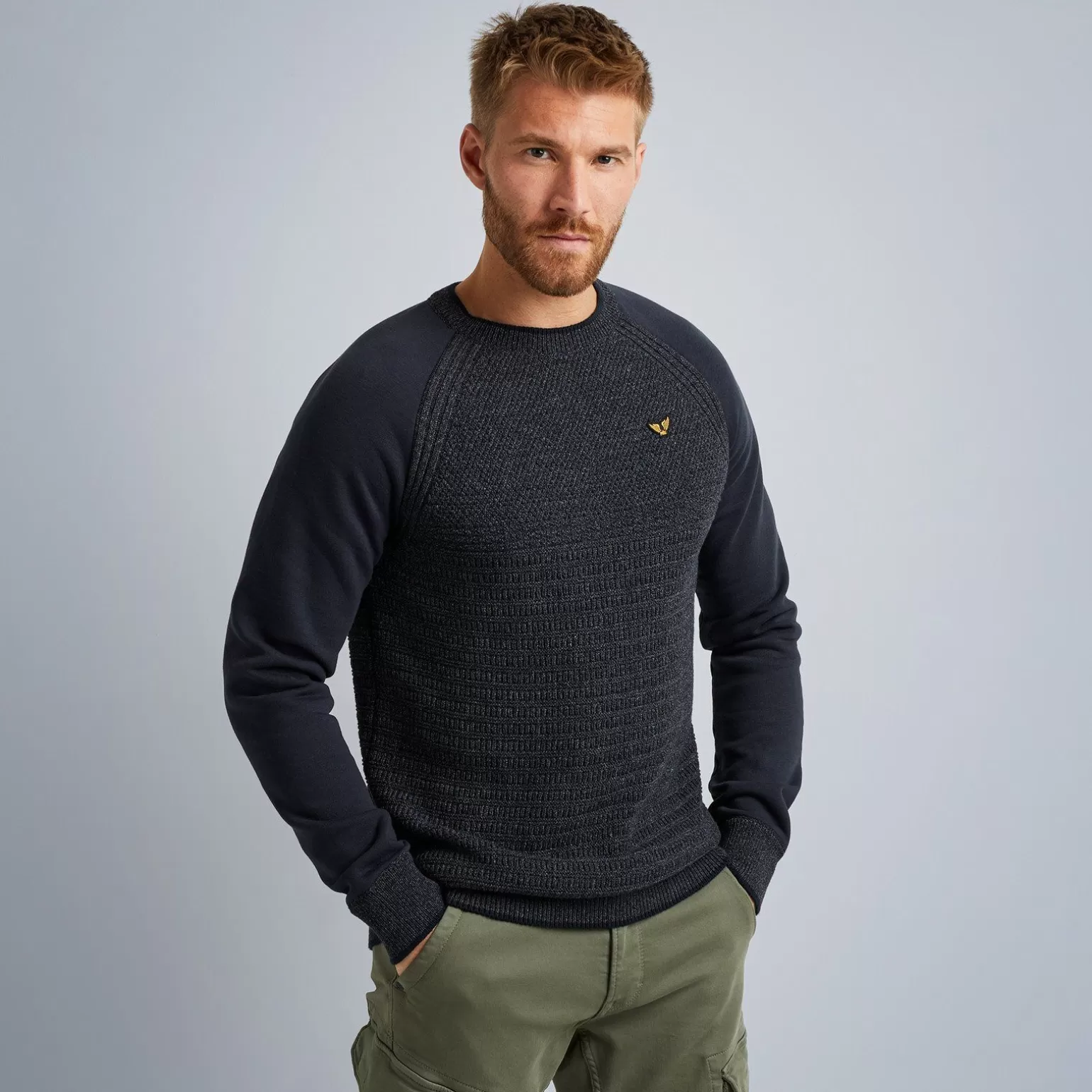 Tops*PME Legend Tops Pullover In A Material Mix