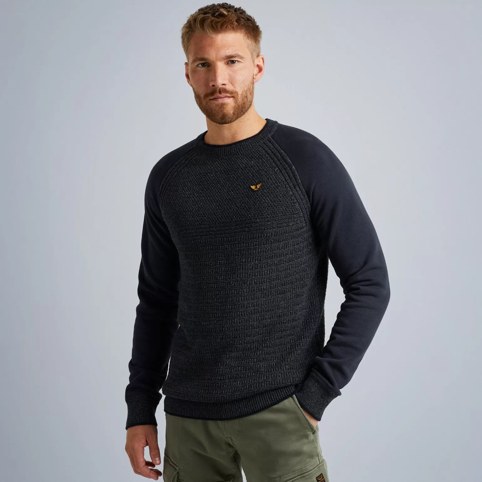 Tops*PME Legend Tops Pullover In A Material Mix