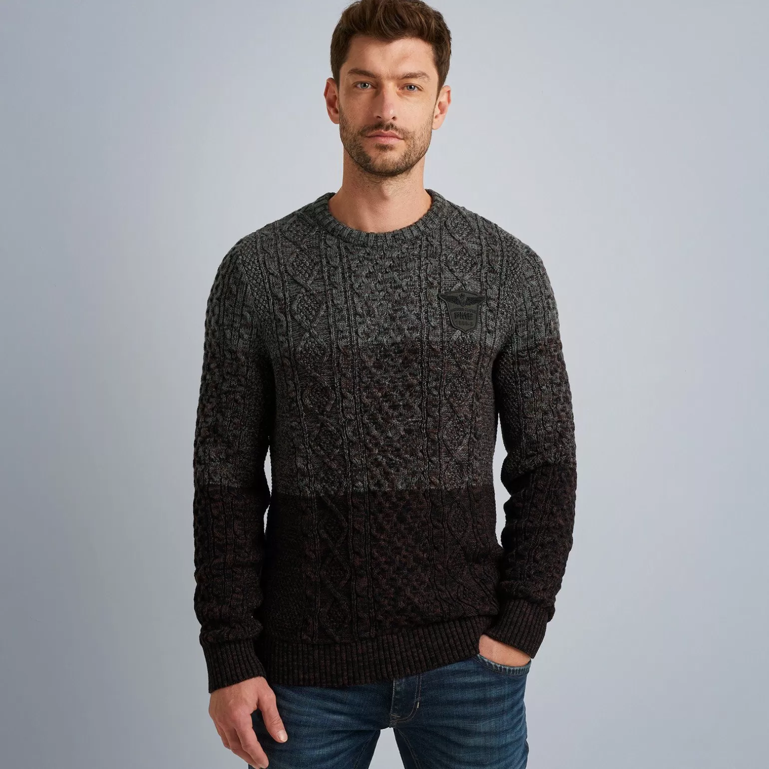 Tops*PME Legend Tops Pullover With Cable Pattern