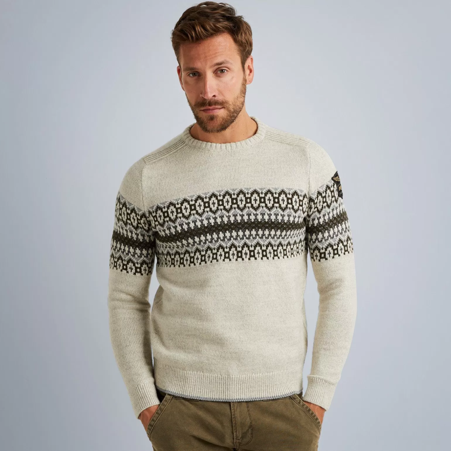 Tops*PME Legend Tops Pullover With Fair Isle Pattern