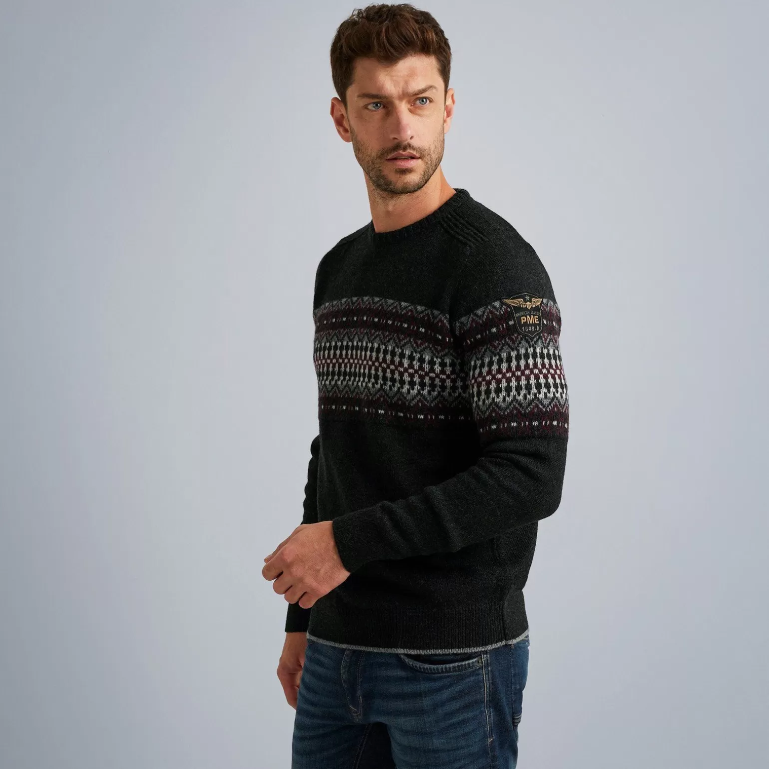 Tops*PME Legend Tops Pullover With Fair Isle Pattern