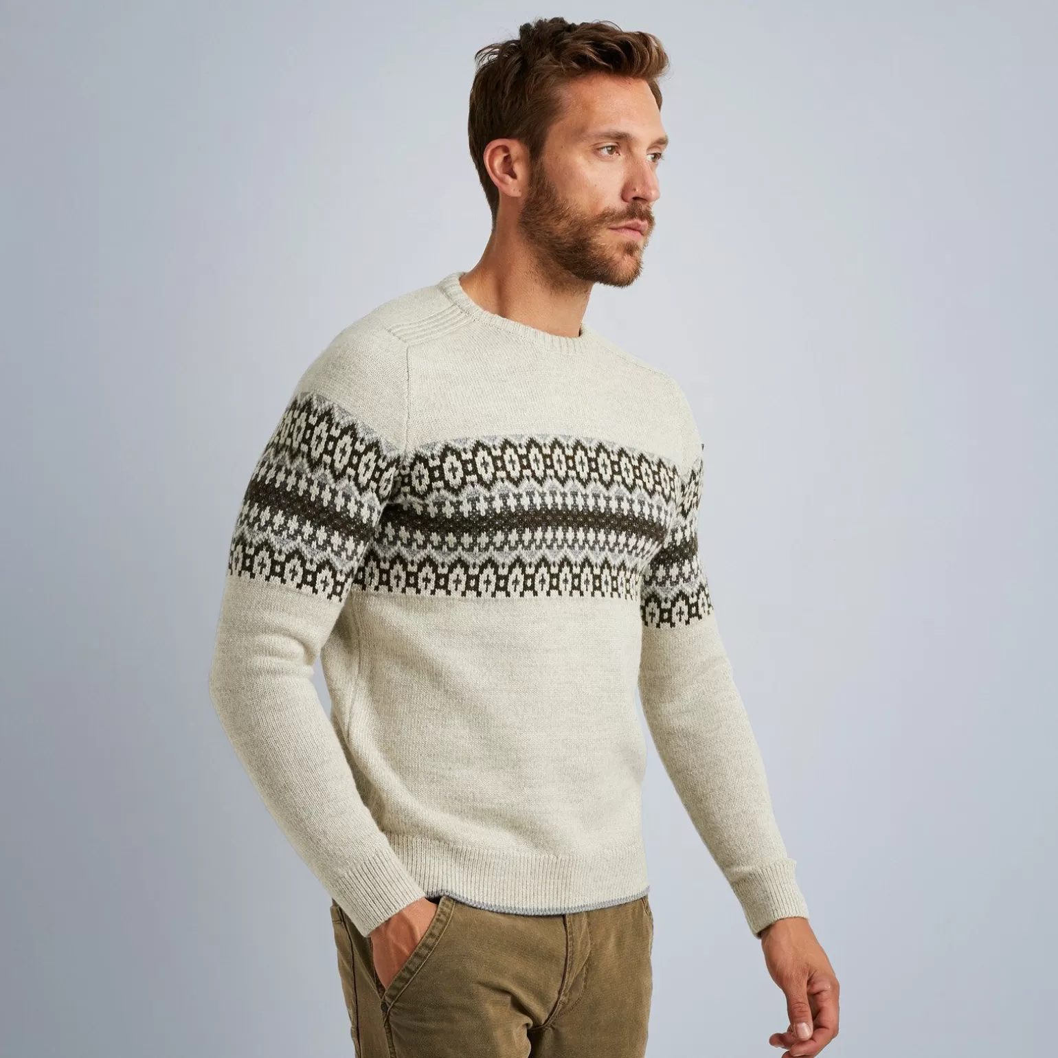 Tops*PME Legend Tops Pullover With Fair Isle Pattern