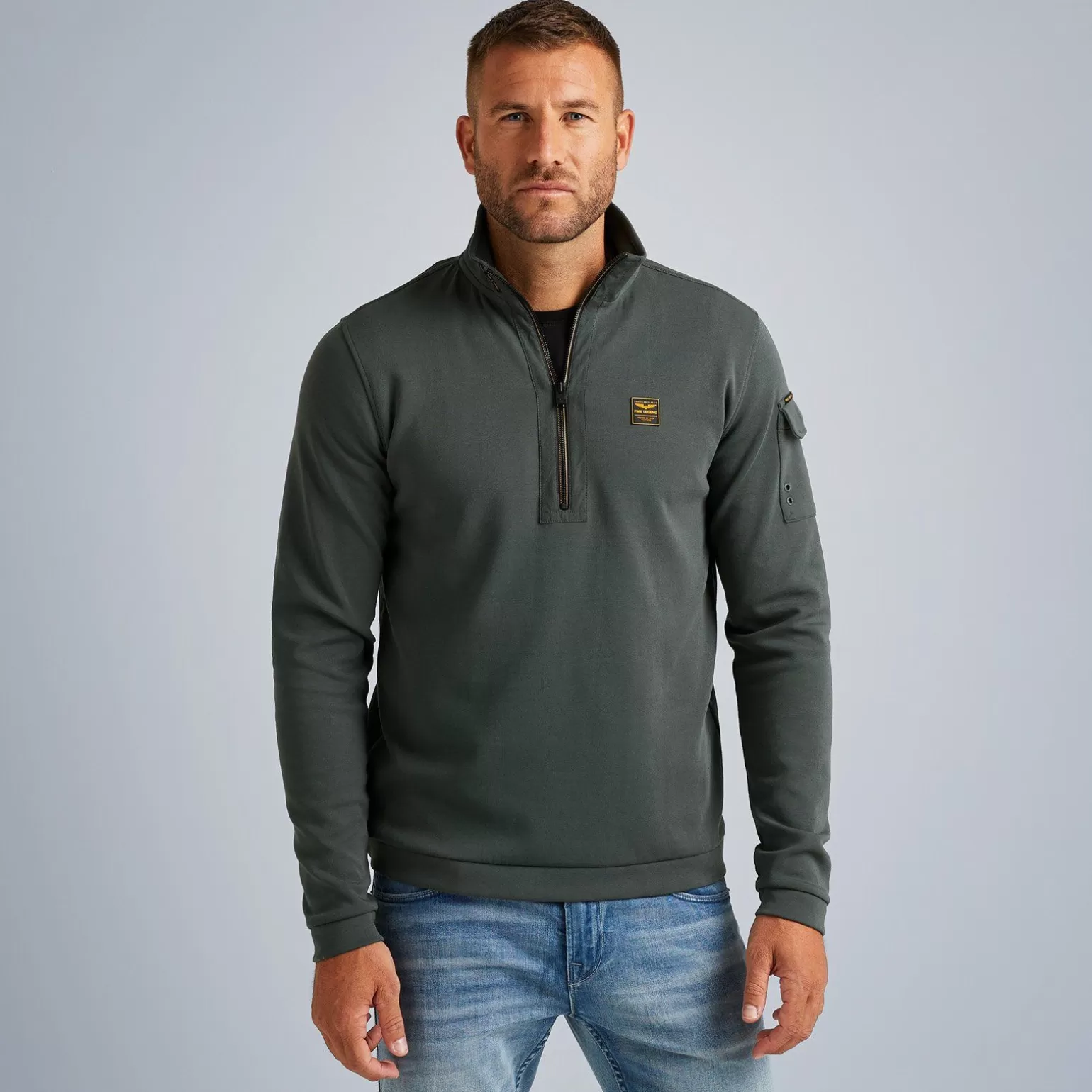 Tops*PME Legend Tops Pullover With Half Zipper