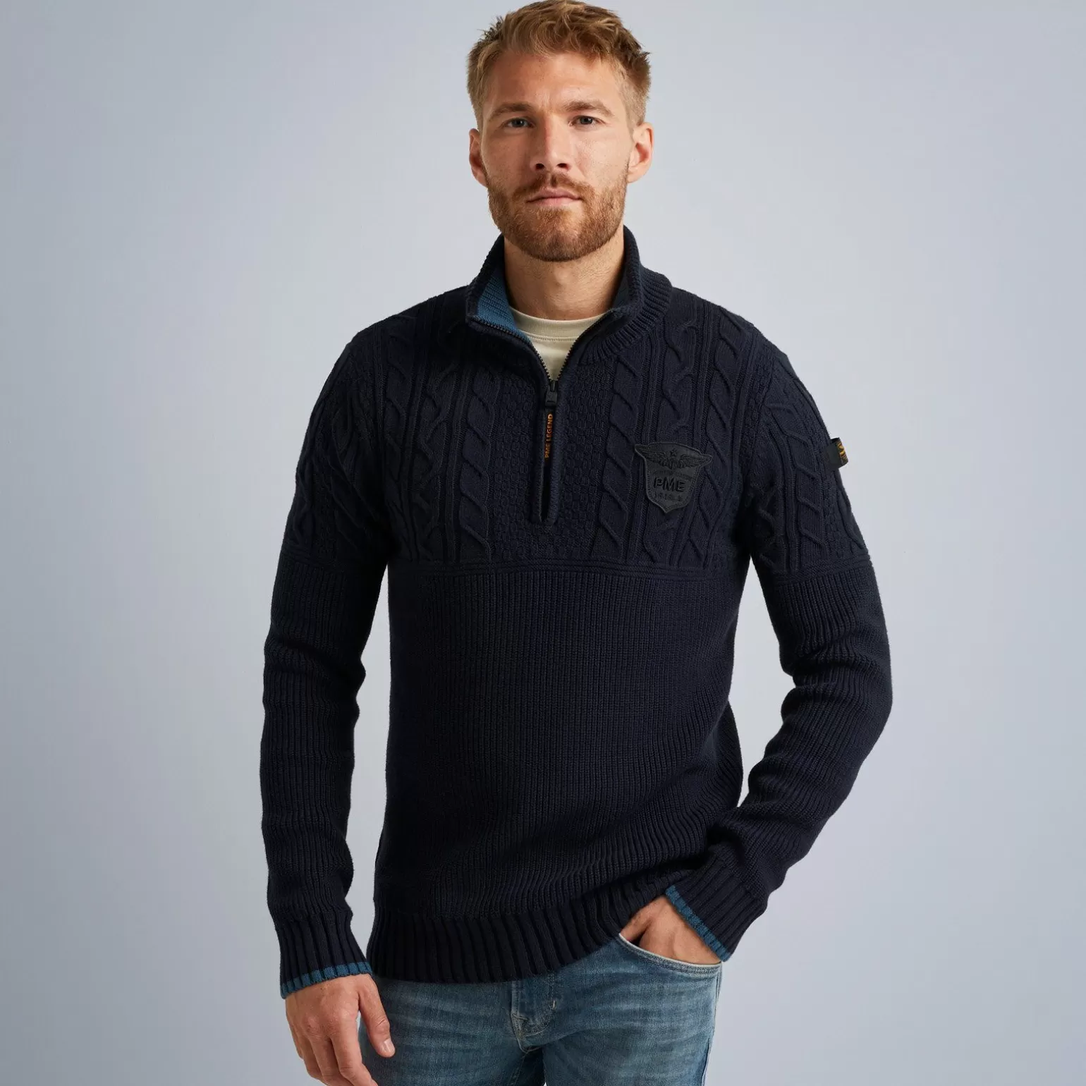 Tops*PME Legend Tops Pullover With Half Zipper