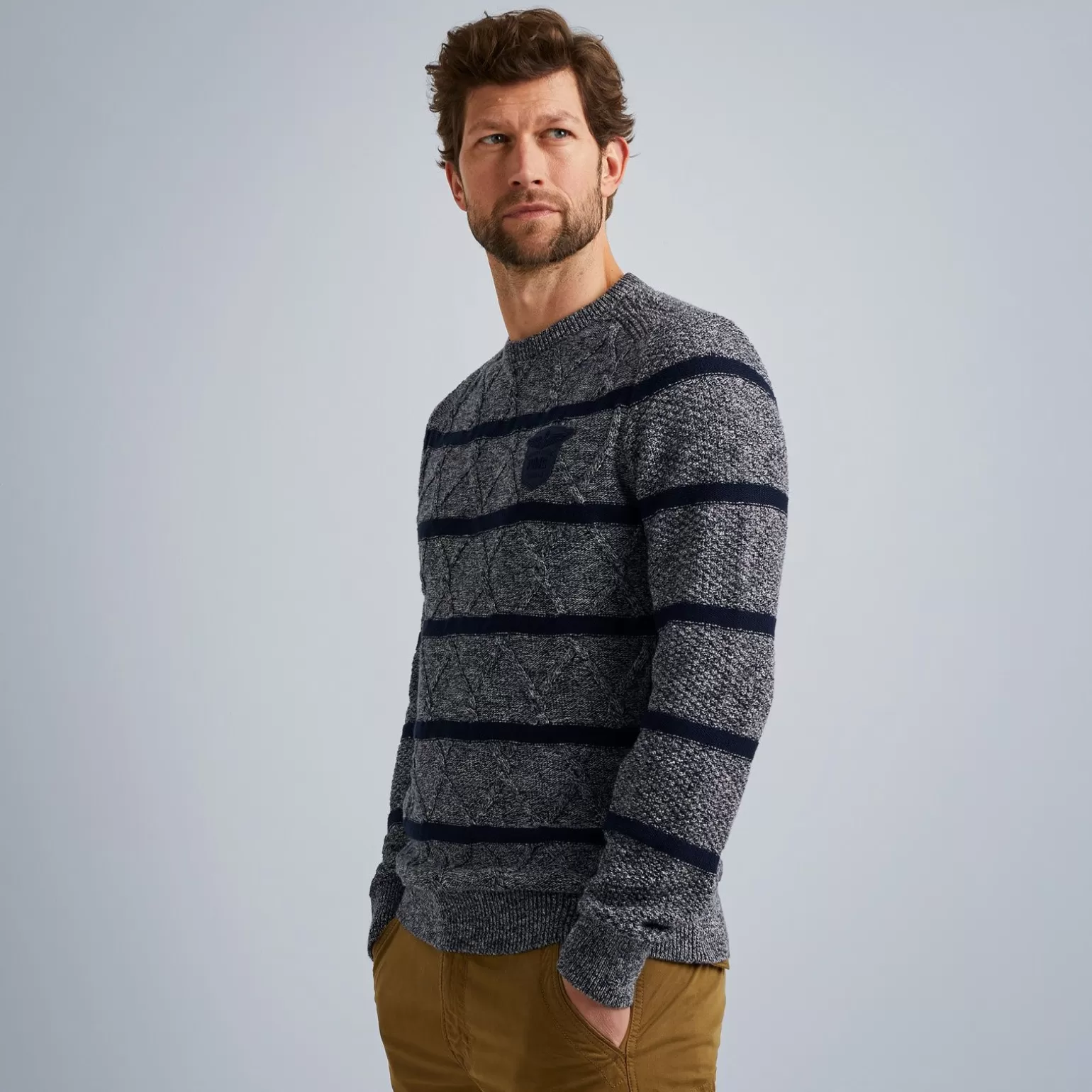 Tops*PME Legend Tops Pullover With Knitted-In Textures