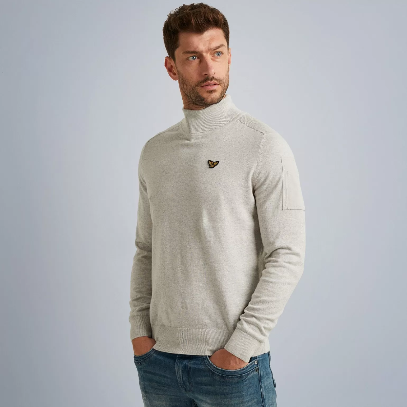 Tops*PME Legend Tops Pullover With Stand-Up Collar