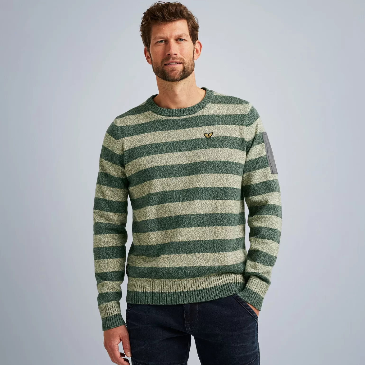 Tops*PME Legend Tops Pullover With Stripe Pattern