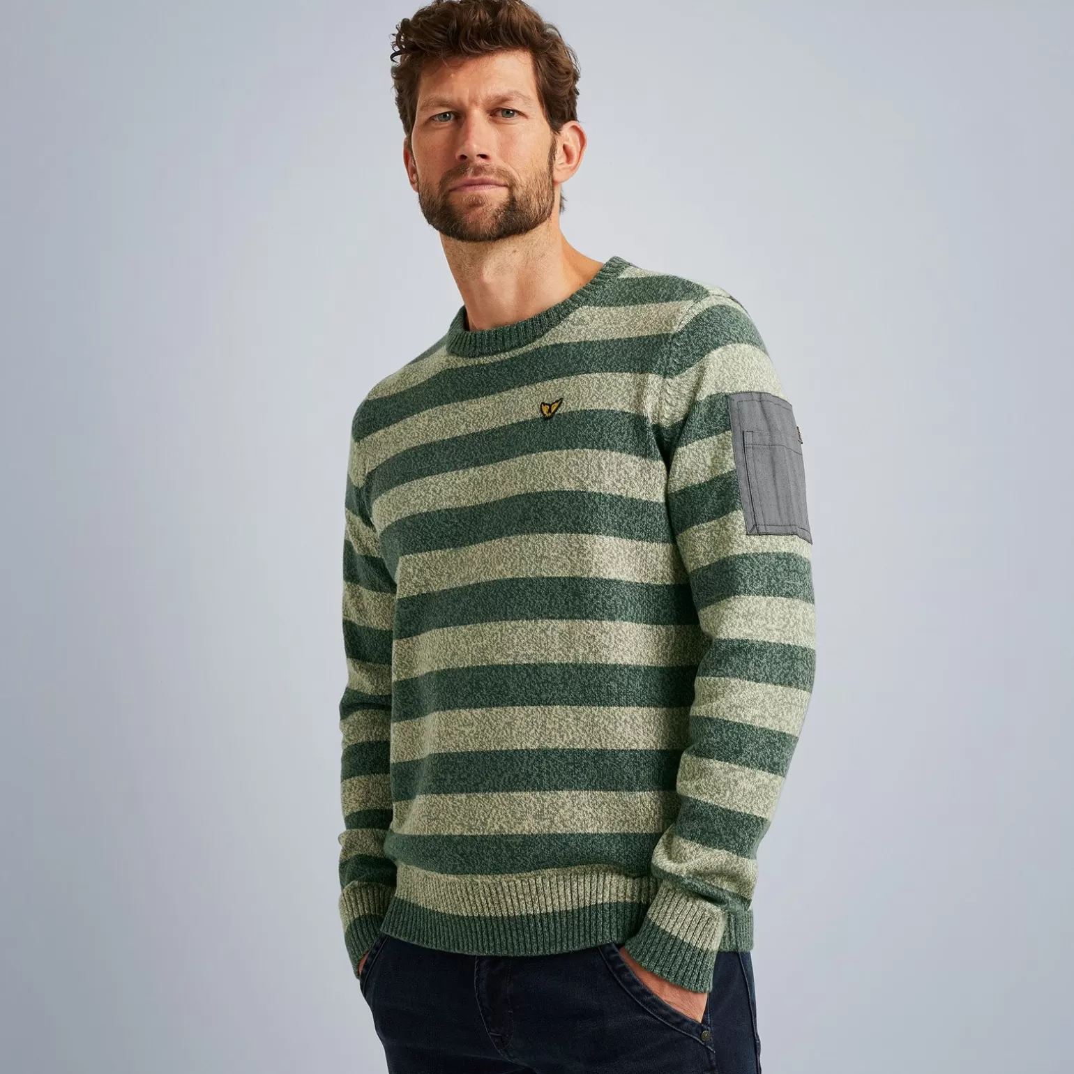 Tops*PME Legend Tops Pullover With Stripe Pattern