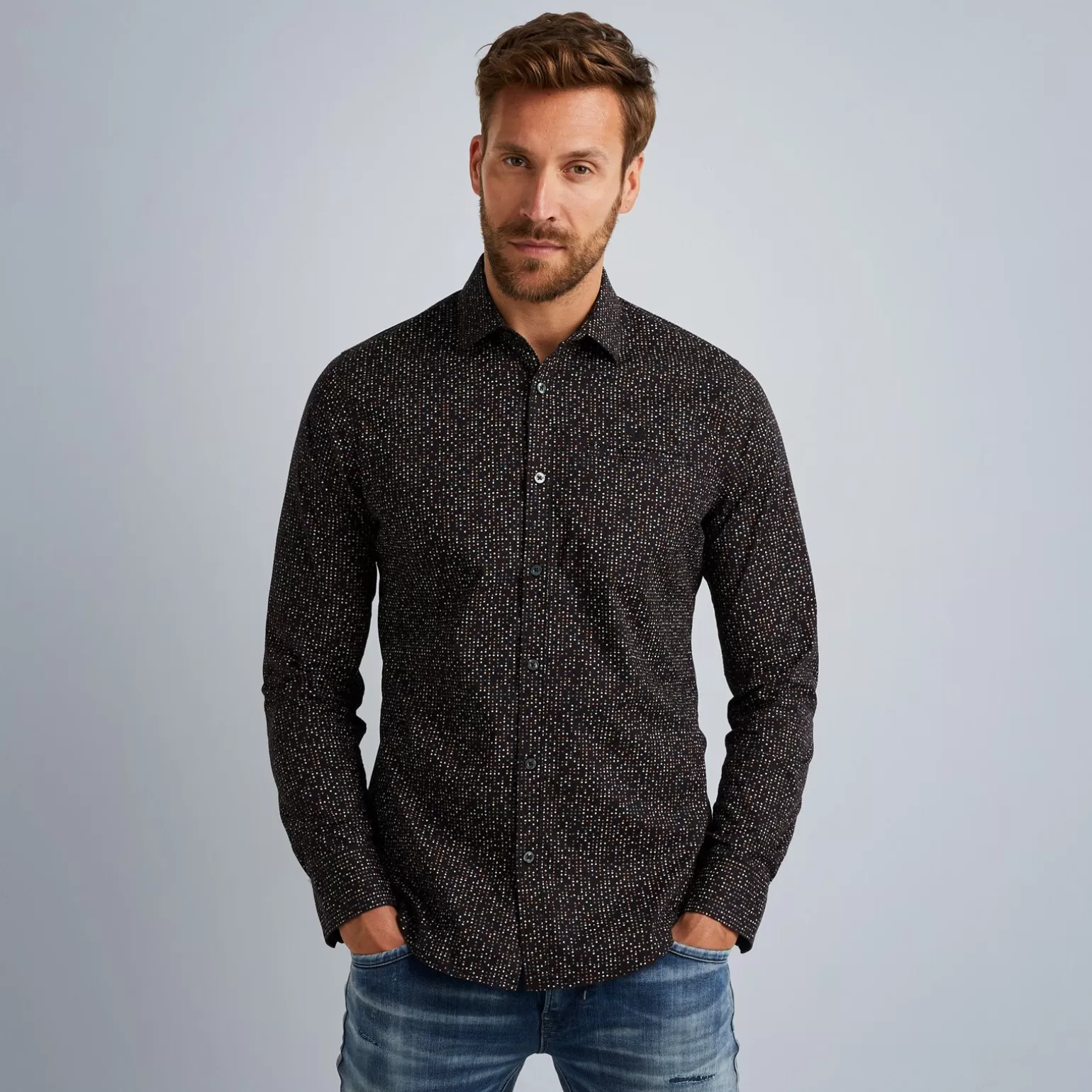 Tops*PME Legend Tops Shirt In Poplin With Stretch