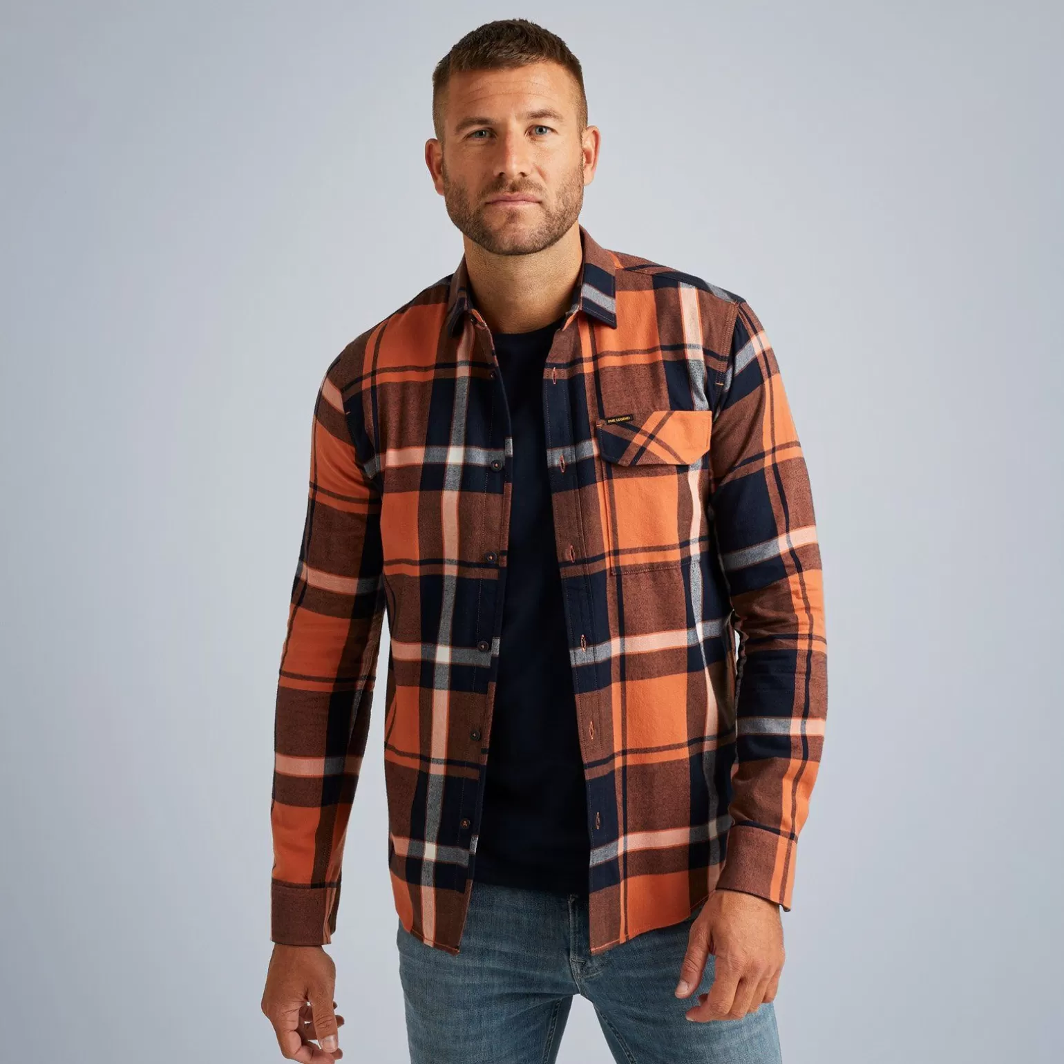 Tops*PME Legend Tops Shirt With Check Pattern