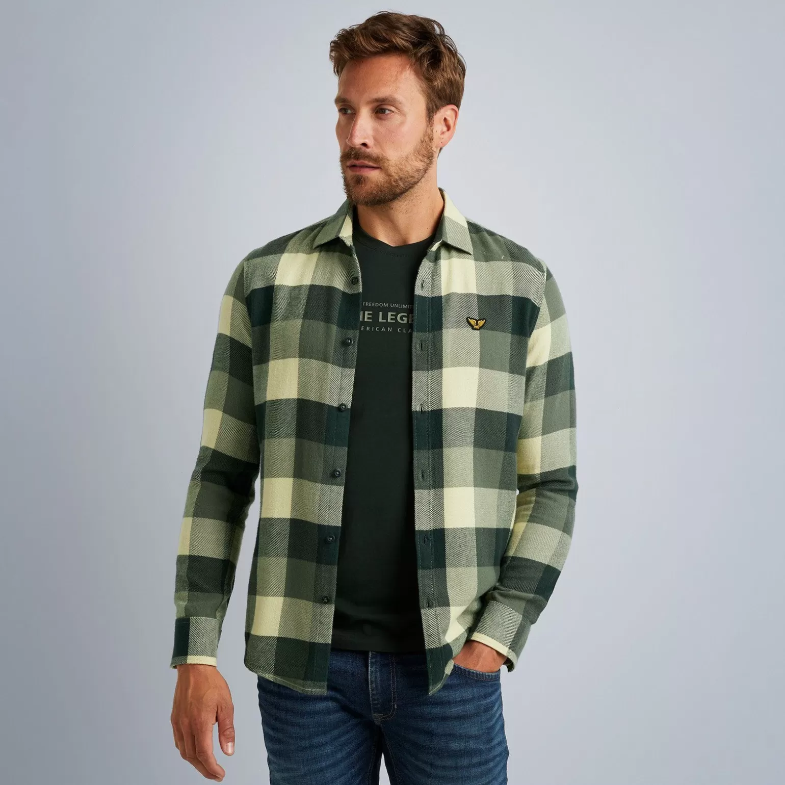 Tops*PME Legend Tops Shirt With Check Pattern