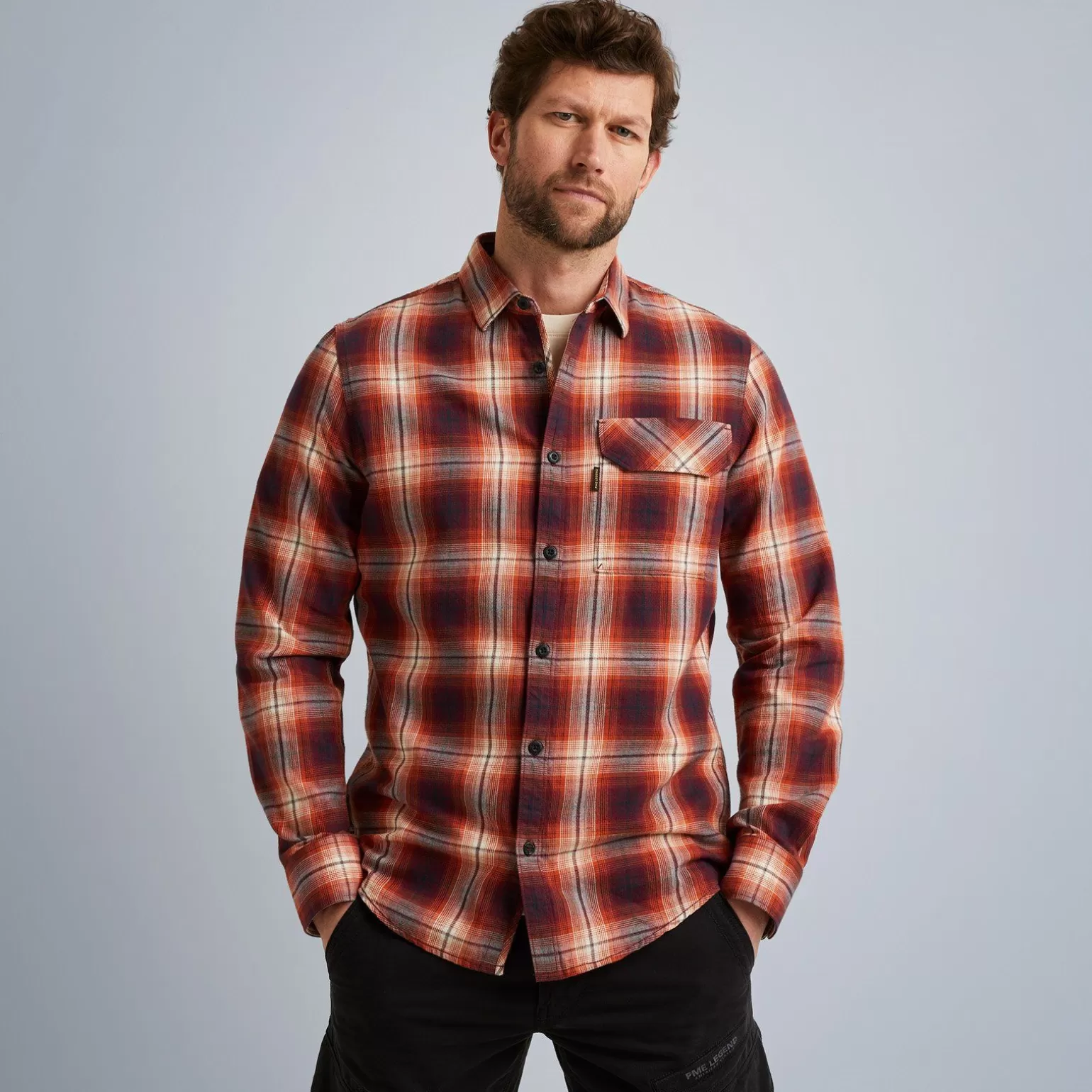 Tops*PME Legend Tops Shirt With Check Pattern