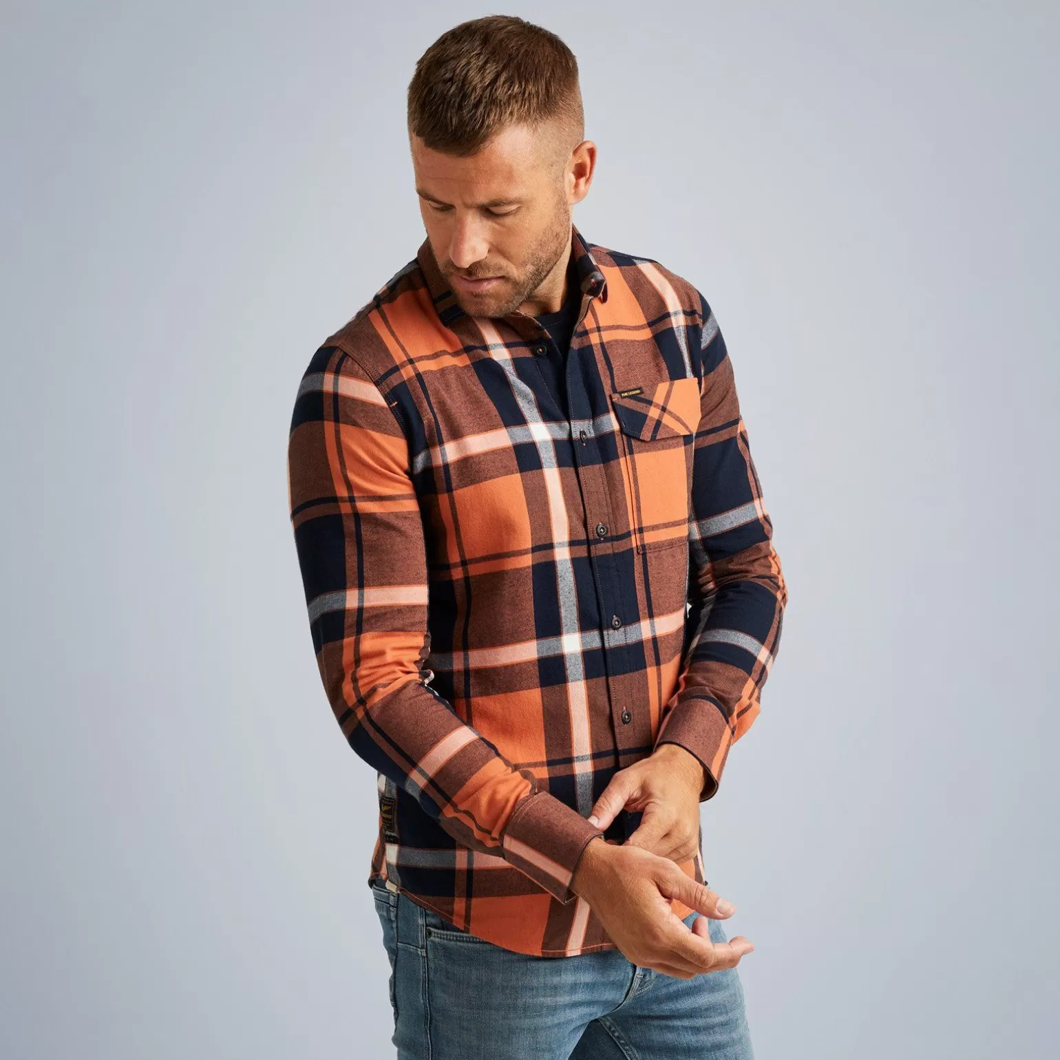 Tops*PME Legend Tops Shirt With Check Pattern