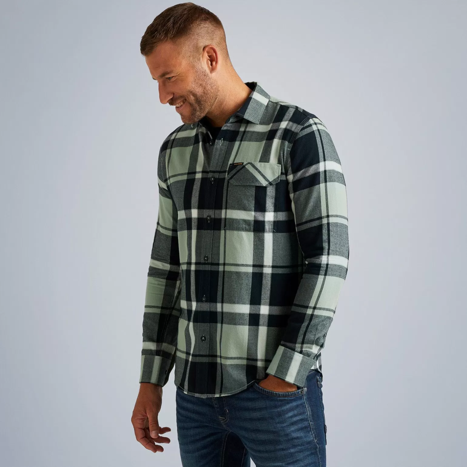 Tops*PME Legend Tops Shirt With Check Pattern