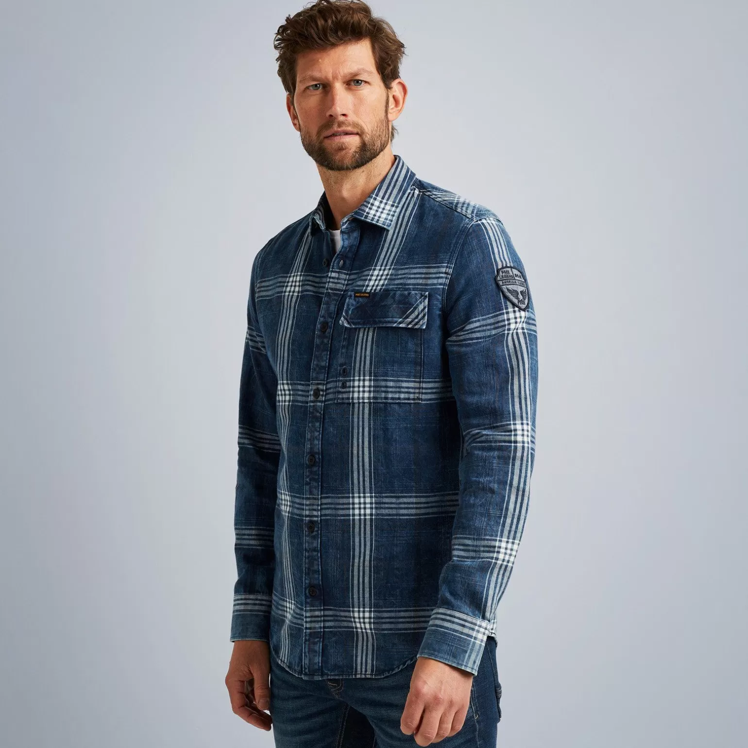 Tops*PME Legend Tops Shirt With Check Pattern