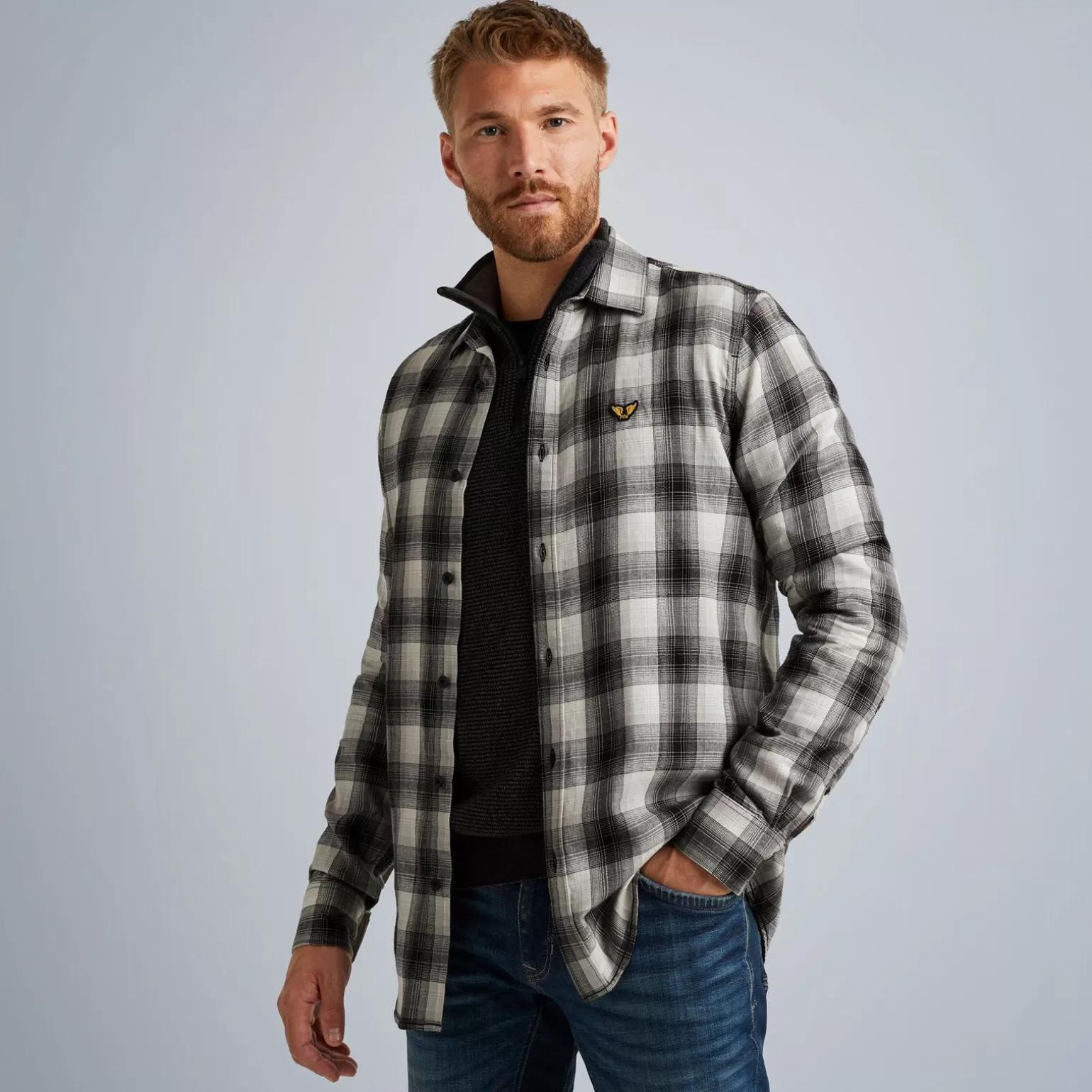 Tops*PME Legend Tops Shirt With Check Pattern