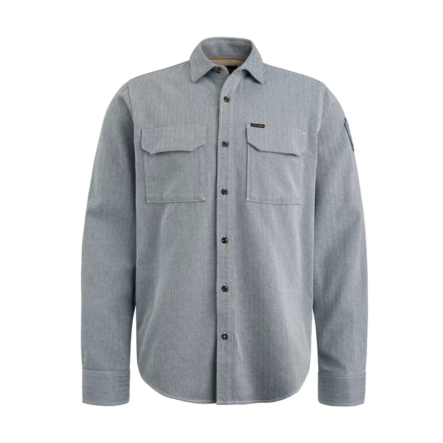 Tops*PME Legend Tops Shirt With Herringbone Texture