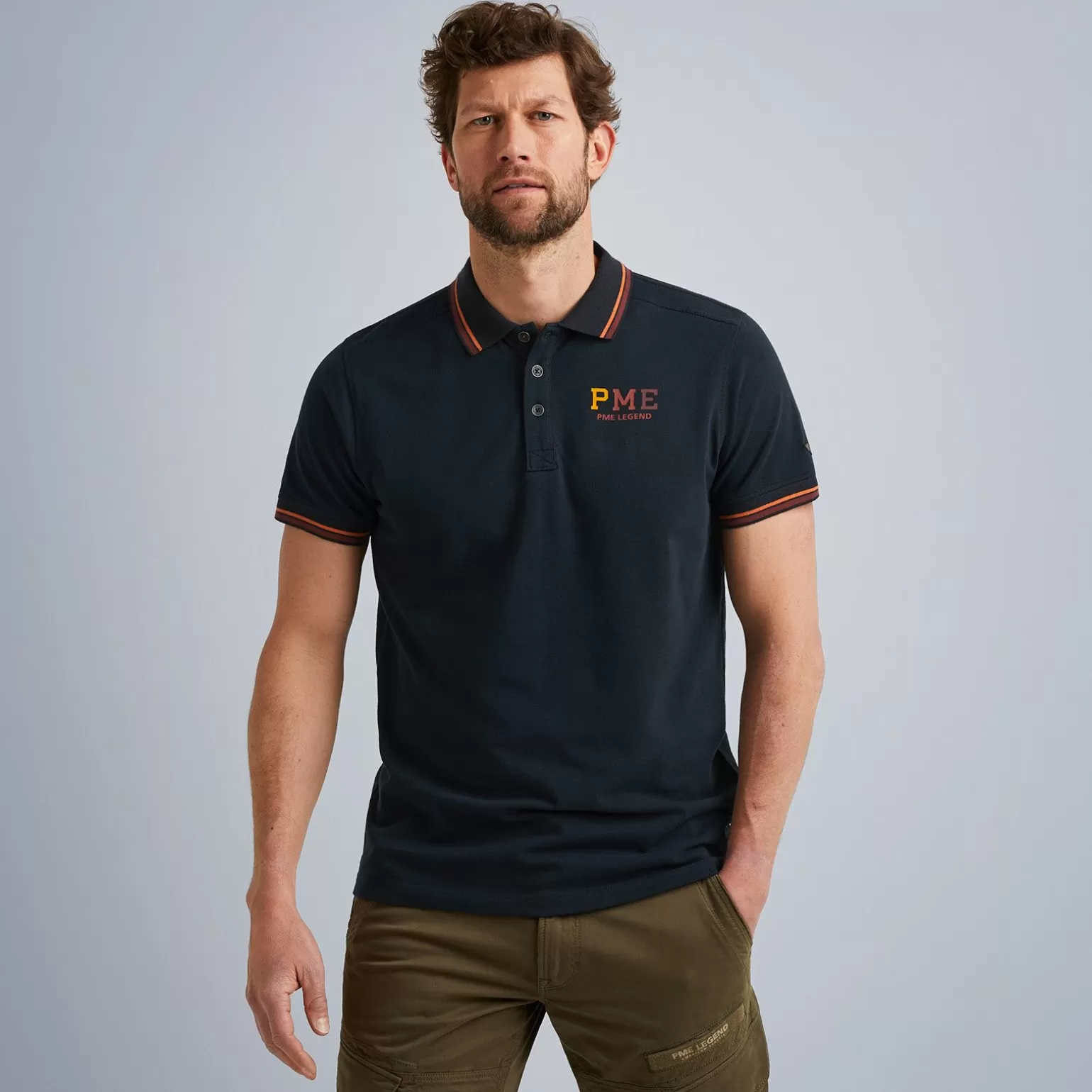 Tops*PME Legend Tops Short Sleeve Polo Solid Pique