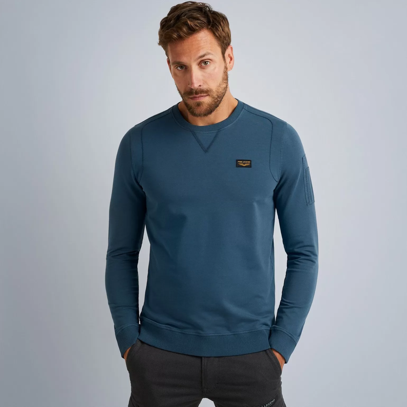 Tops*PME Legend Tops Sweatshirt With Cargo Pocket