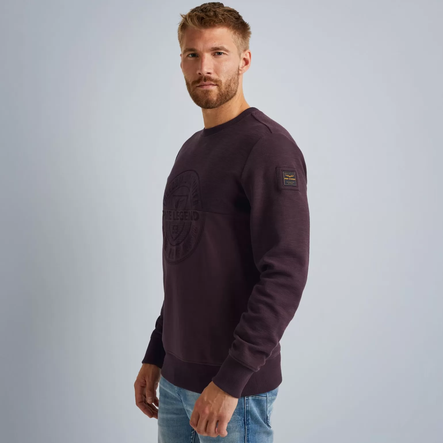 Tops*PME Legend Tops Sweatshirt With Different Textures