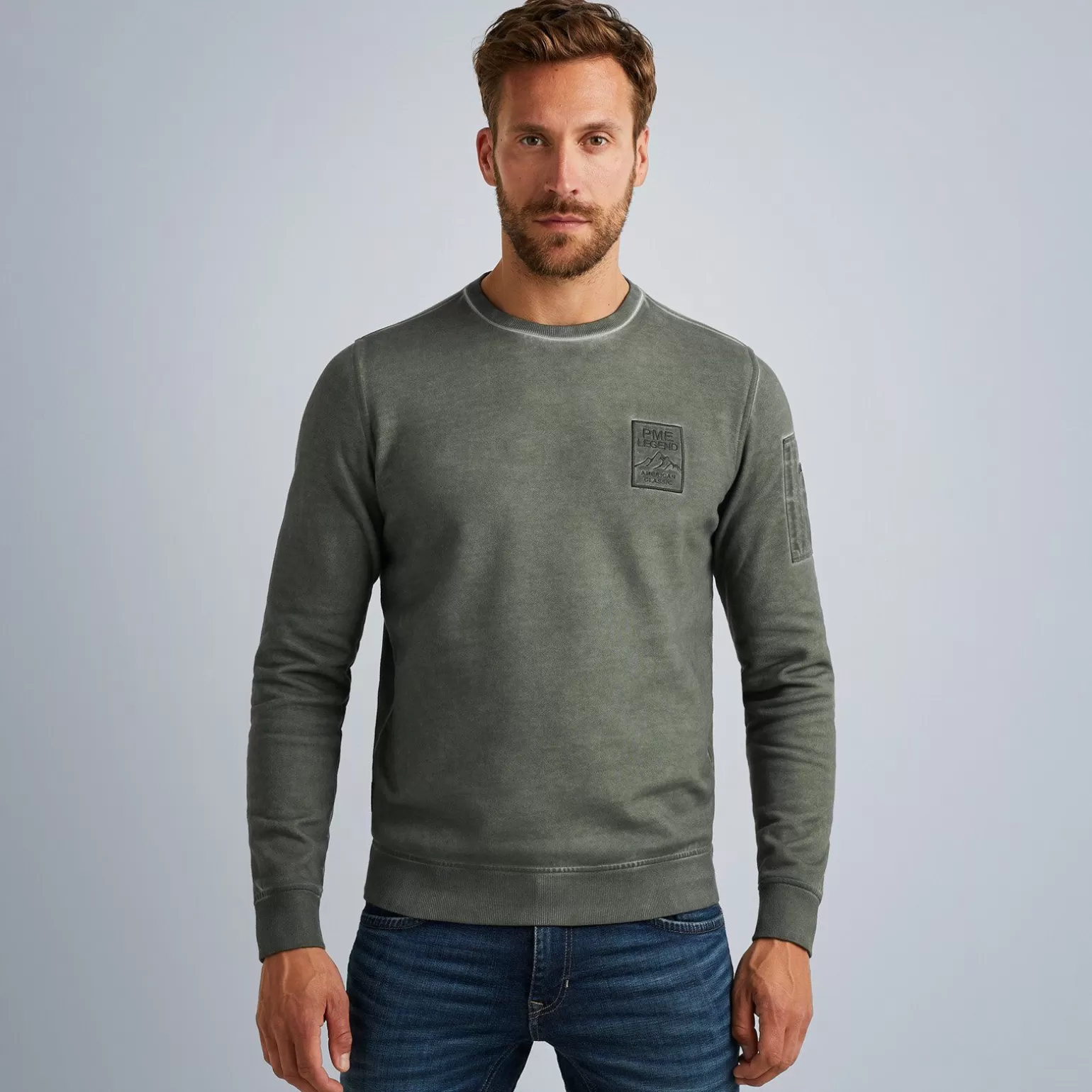 Tops*PME Legend Tops Sweatshirt With Flight Pocket