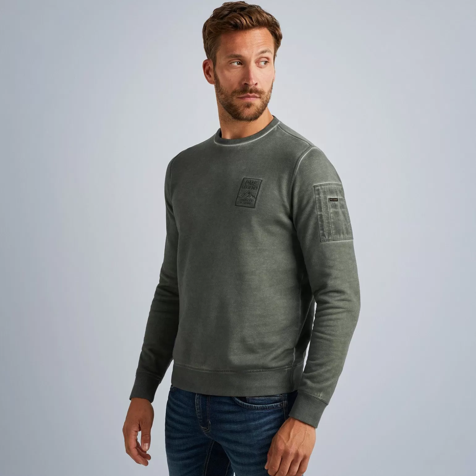 Tops*PME Legend Tops Sweatshirt With Flight Pocket