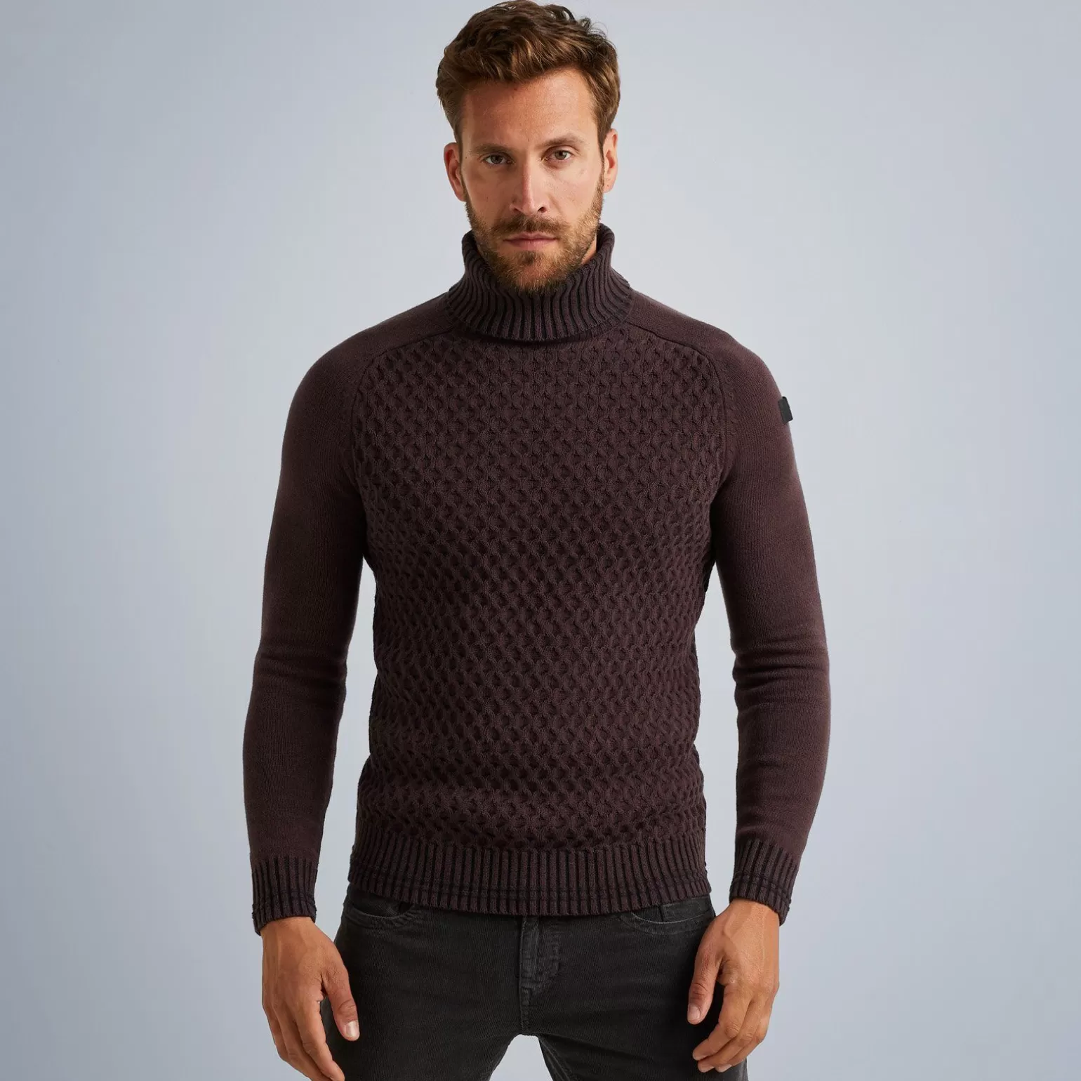 Tops*PME Legend Tops Turtleneck Pullover With Texture