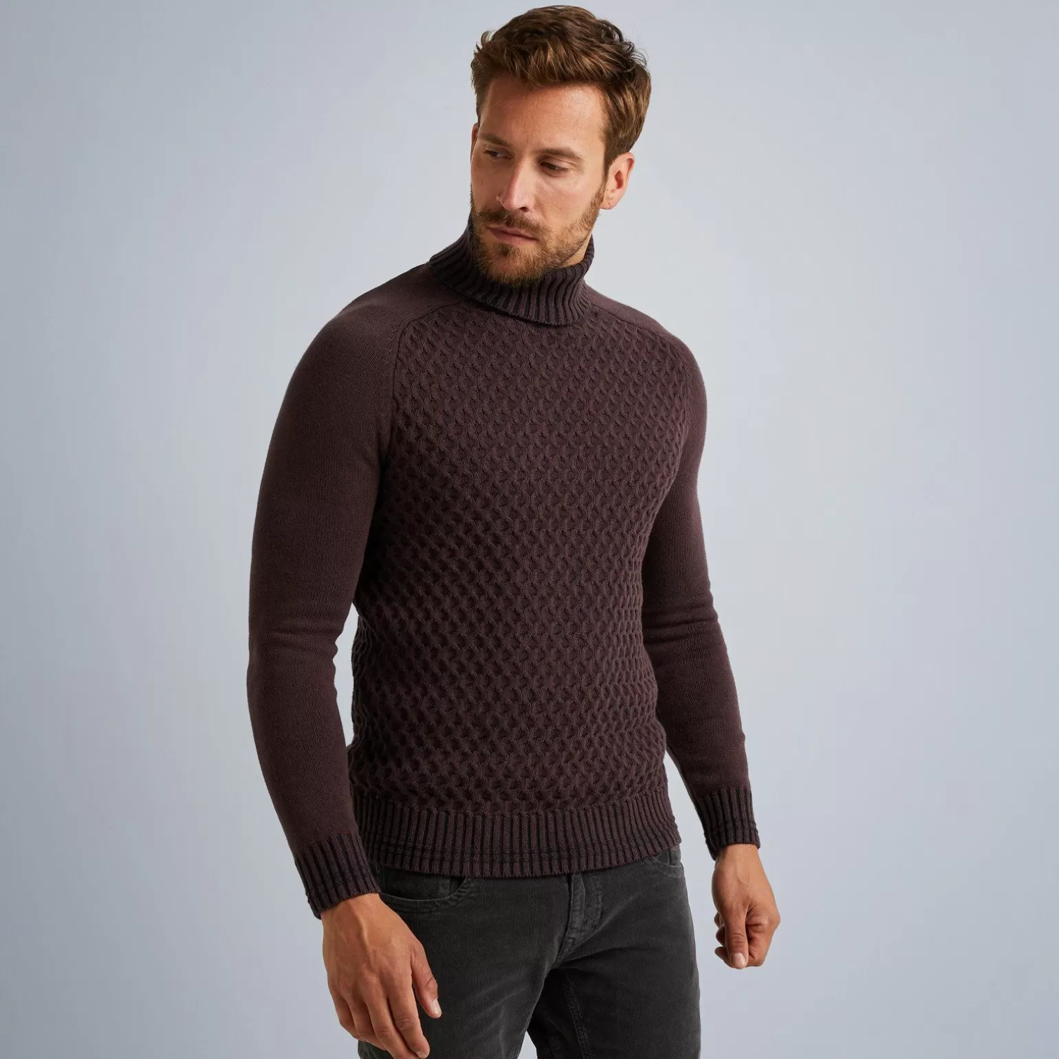 Tops*PME Legend Tops Turtleneck Pullover With Texture